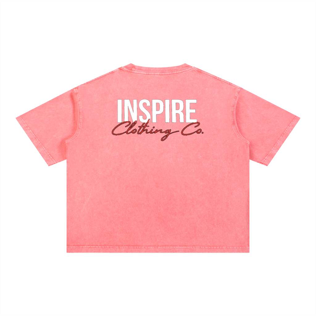 "Candle INSPIRE" Boxy Cotton T-Shirt
