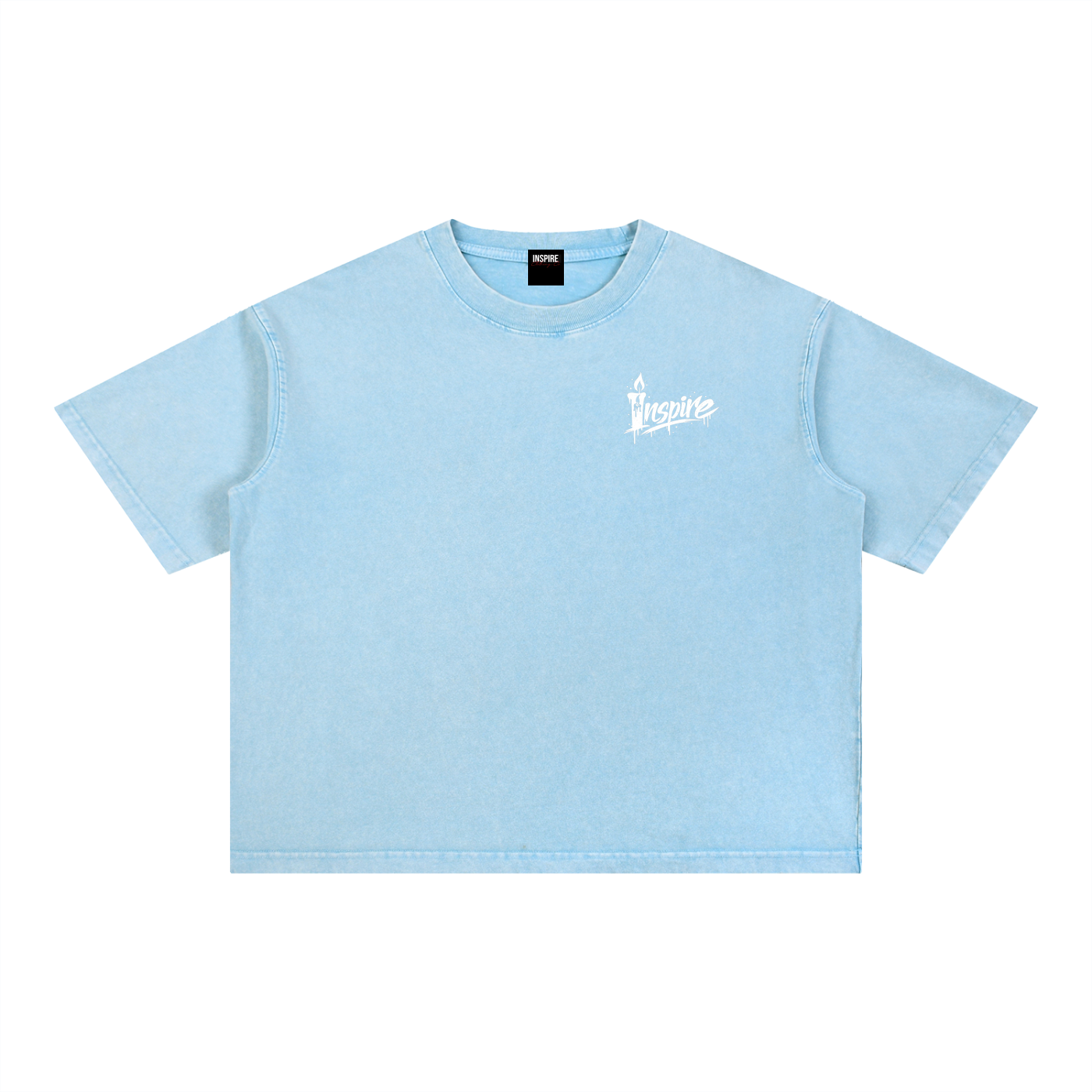 "Candle INSPIRE" Boxy Cotton T-Shirt
