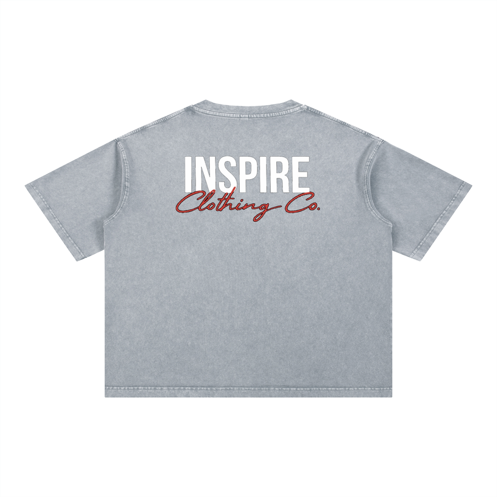 "Candle INSPIRE" Boxy Cotton T-Shirt