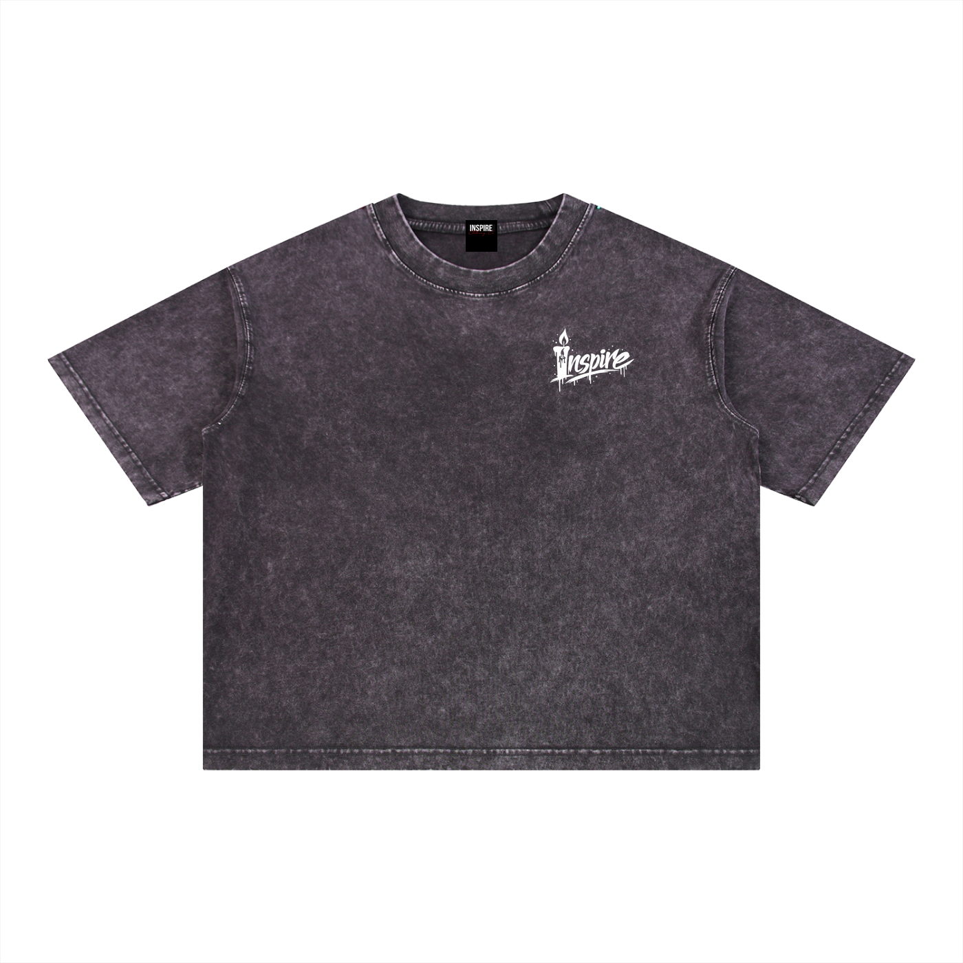 "Candle INSPIRE" Boxy Cotton T-Shirt