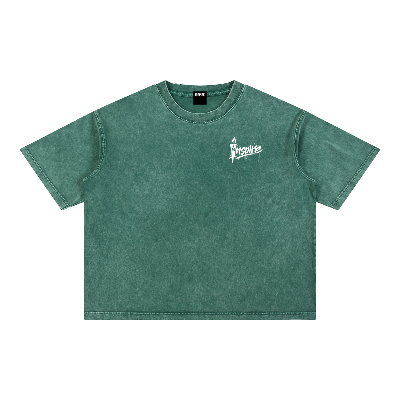 "Candle INSPIRE" Boxy Cotton T-Shirt