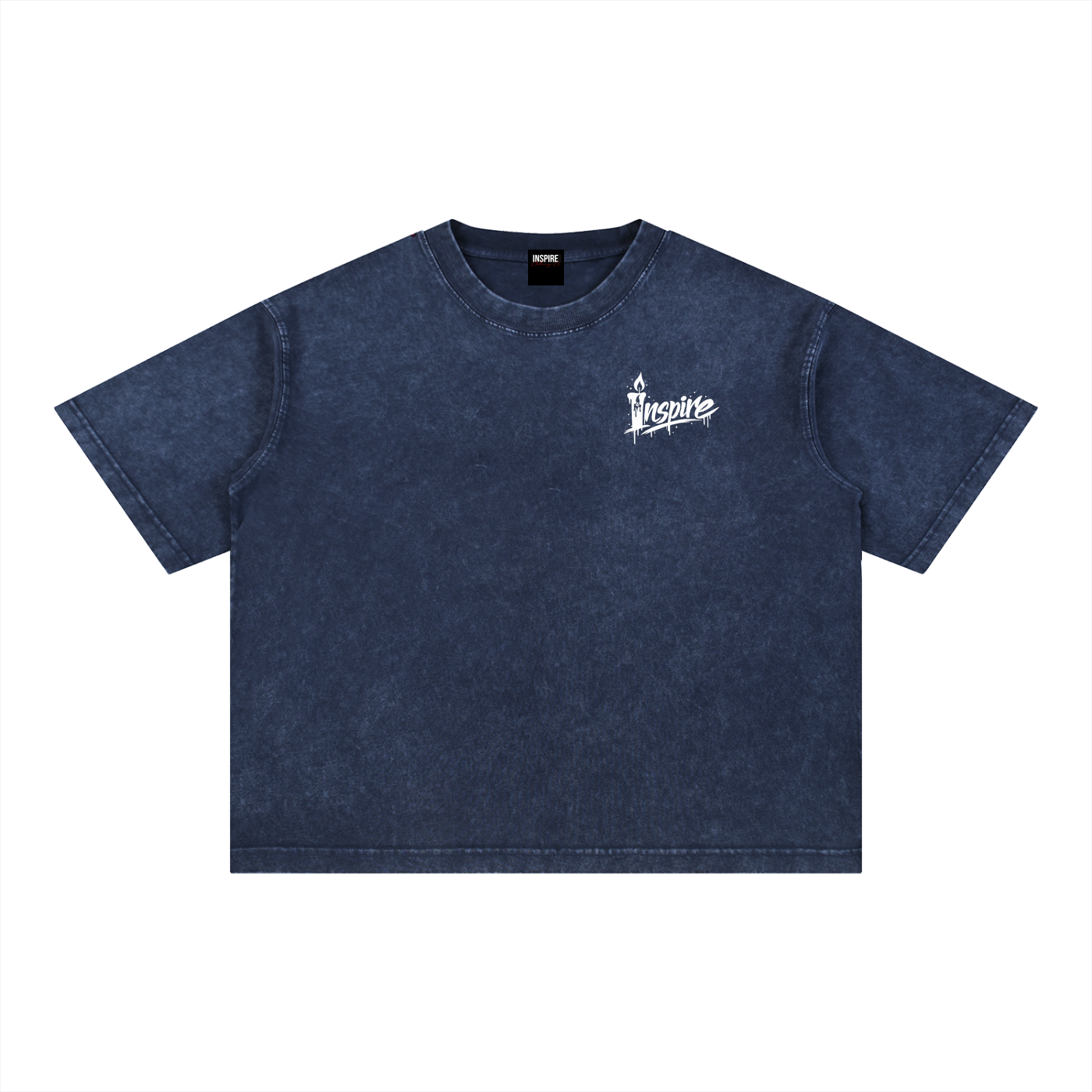 "Candle INSPIRE" Boxy Cotton T-Shirt