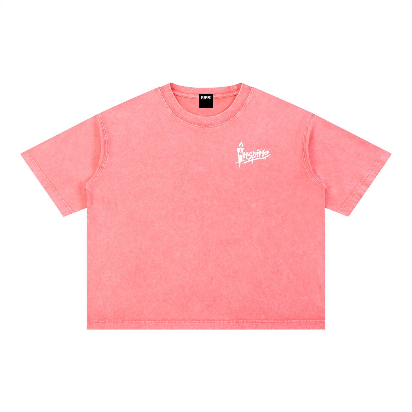 "Candle INSPIRE" Boxy Cotton T-Shirt