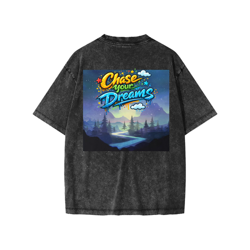 "Chase Your Dreams" Snow Washed Kids' T-Shirt