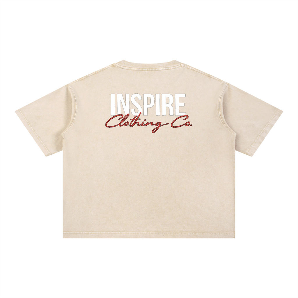 "Candle INSPIRE" Boxy Cotton T-Shirt